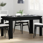 vidaXL Esstisch Schwarze Eiche 140 x 74,5 x 76 cm Holzwerkstoff