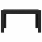 vidaXL Esstisch Schwarze Eiche 140 x 74,5 x 76 cm Holzwerkstoff