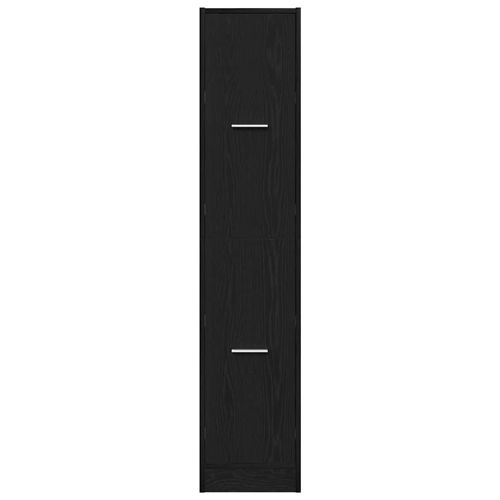 vidaXL Apothekerschrank Schwarze Eiche 30 x 41 x 144,5 cm Holzwerkstoff
