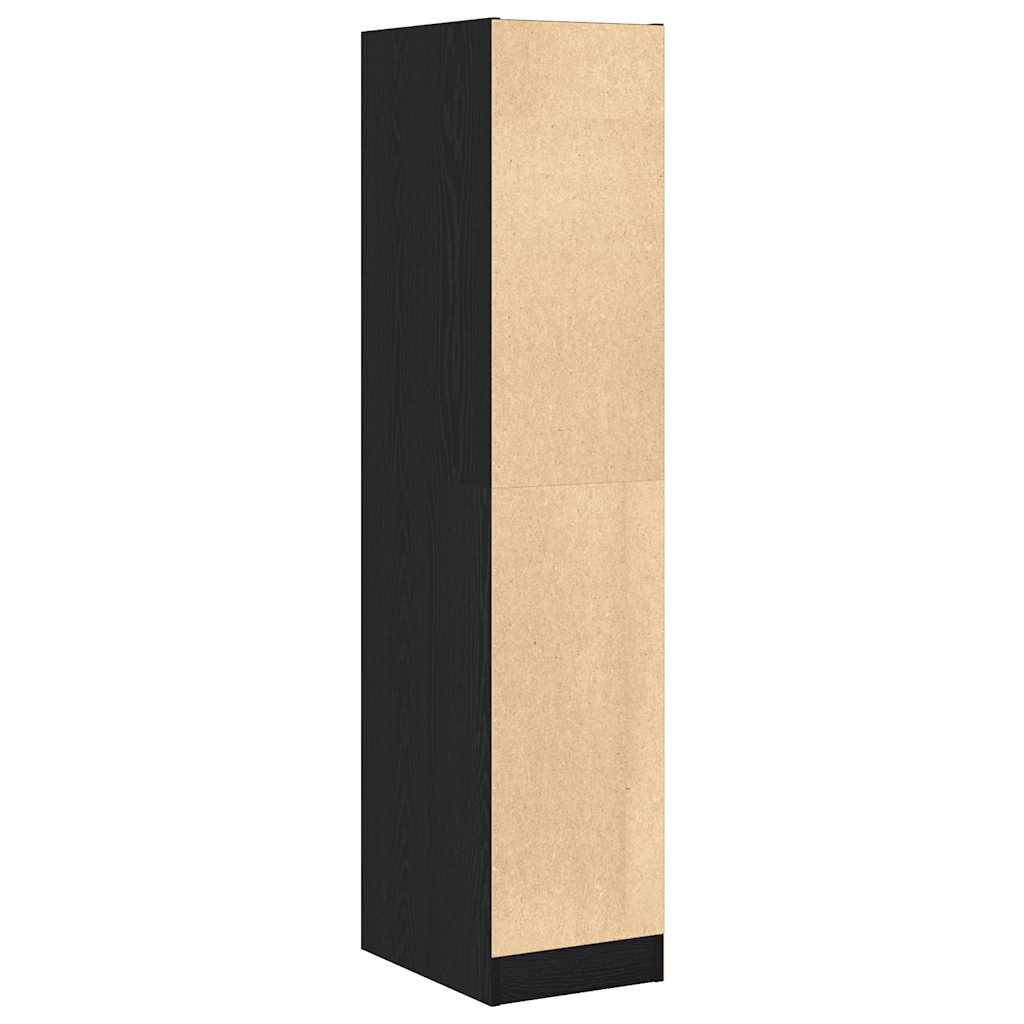 vidaXL Apothekerschrank Schwarze Eiche 30 x 41 x 144,5 cm Holzwerkstoff