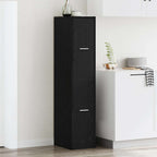 vidaXL Apothekerschrank Schwarze Eiche 30 x 41 x 144,5 cm Holzwerkstoff