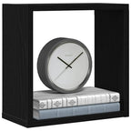 vidaXL Würfel-Wandregale 2 Stk. Schwarz Eichen-Optik 30x15x30 cm
