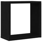 vidaXL Würfel-Wandregale 2 Stk. Schwarz Eichen-Optik 30x15x30 cm