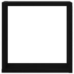 vidaXL Würfel-Wandregale 4 Stk. Schwarz Eichen-Optik 30x15x30 cm