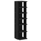 vidaXL Schuhschränke 2 Stk. Schwarz Eichen-Optik 25x27x102 cm