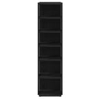 vidaXL Schuhschränke 2 Stk. Schwarz Eichen-Optik 25x27x102 cm