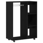 vidaXL Kleiderschrank Schwarze Eiche 80 x 40 x 110 cm Holzwerkstoff