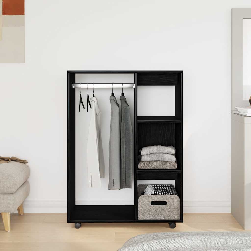 vidaXL Kleiderschrank Schwarze Eiche 80 x 40 x 110 cm Holzwerkstoff