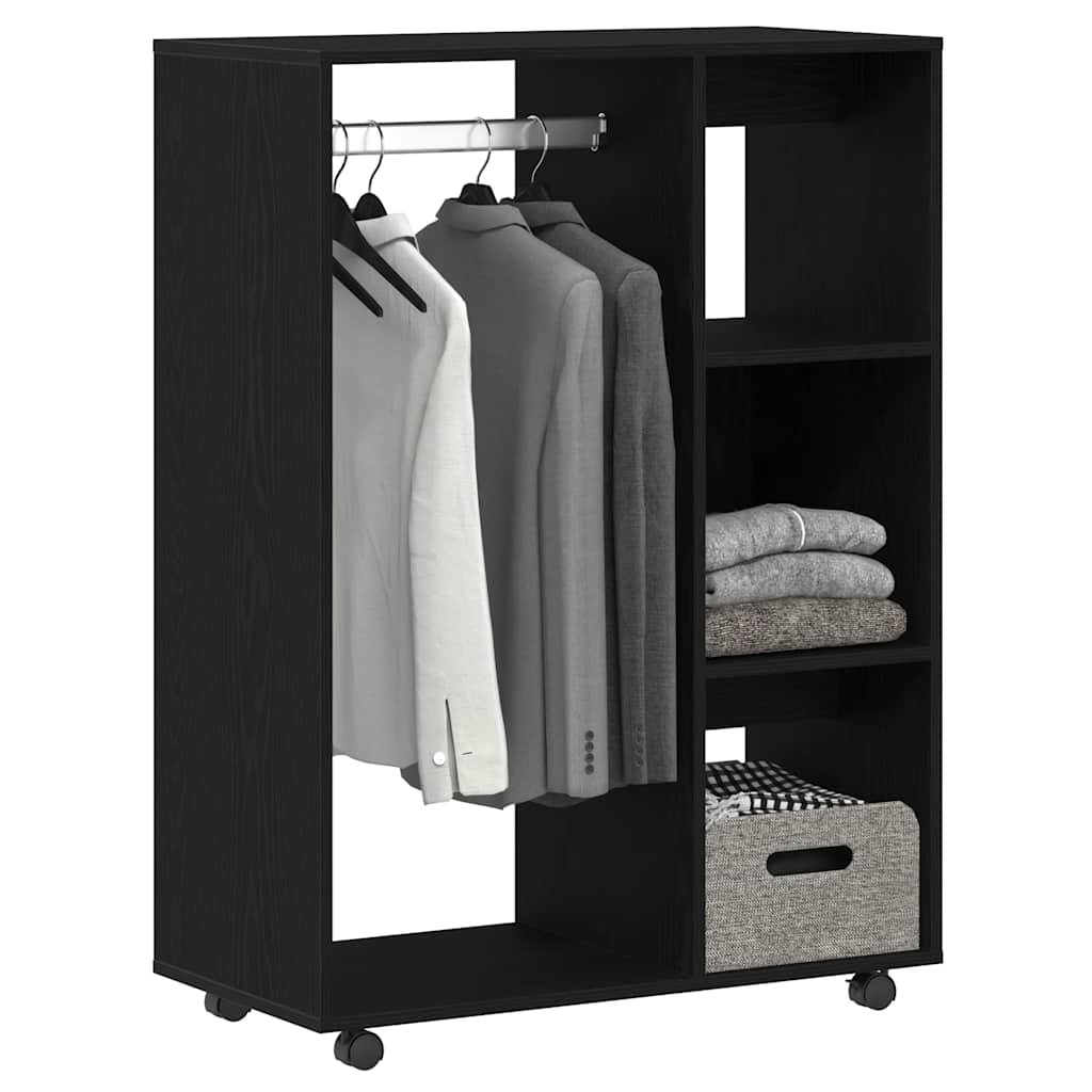 vidaXL Kleiderschrank Schwarze Eiche 80 x 40 x 110 cm Holzwerkstoff