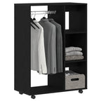 vidaXL Kleiderschrank Schwarze Eiche 80 x 40 x 110 cm Holzwerkstoff