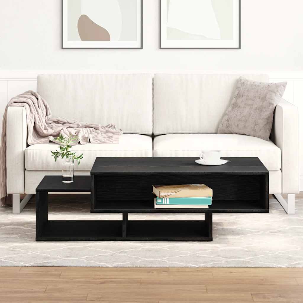 vidaXL Couchtisch Schwarz Eichen-Optik 105x55x32 cm Holzwerkstoff