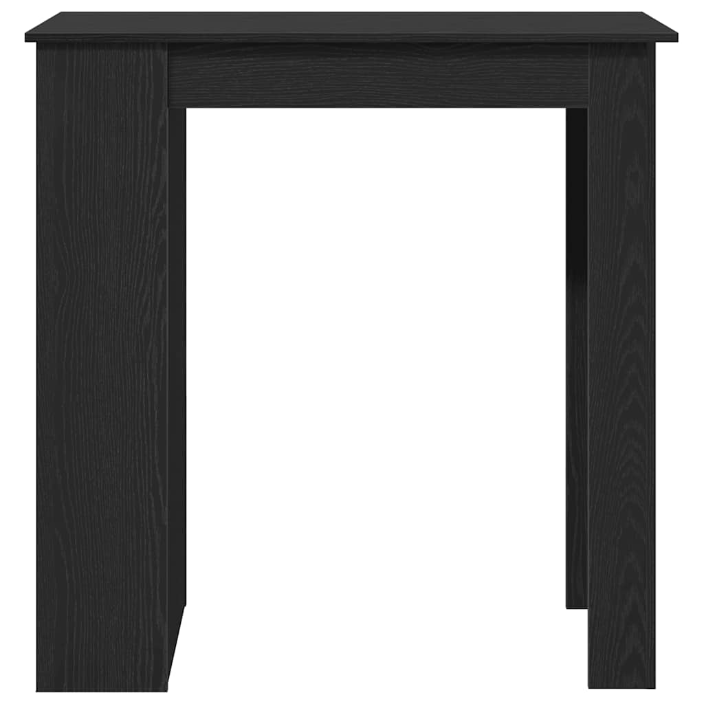 vidaXL Bartisch mit Regal Schwarz Eichen-Optik 102x50x103,5 cm