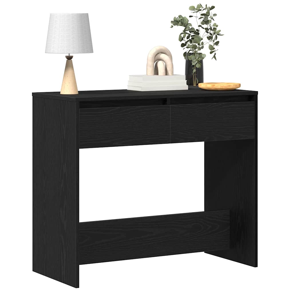 vidaXL Konsolentisch Schwarz Eichen-Optik 89x41x76,5 cm Holzwerkstoff
