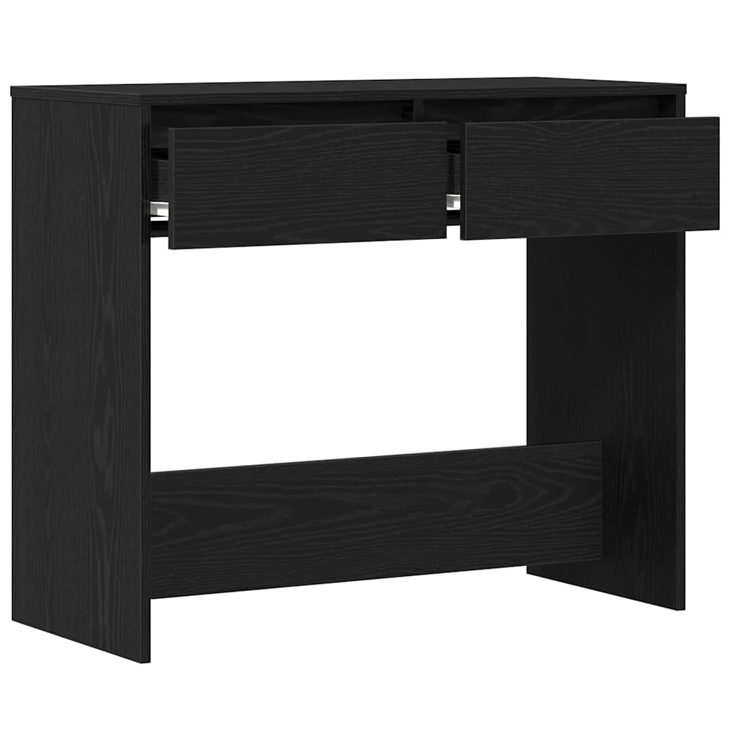 vidaXL Konsolentisch Schwarz Eichen-Optik 89x41x76,5 cm Holzwerkstoff