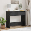 vidaXL Konsolentisch Schwarz Eichen-Optik 89x41x76,5 cm Holzwerkstoff