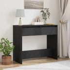 vidaXL Konsolentisch Schwarz Eichen-Optik 89x41x76,5 cm Holzwerkstoff