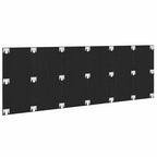 vidaXL Bettkopfteil Schwarz Eichen-Optik 160 x 1,5 x 80,5 cm