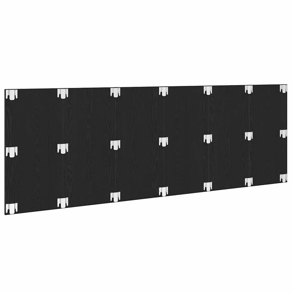 vidaXL Bettkopfteil Schwarz Eichen-Optik 160 x 1,5 x 80,5 cm