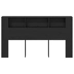 vidaXL Kopfteil Schrank Schwarz Eichen-Optik 180 x 18,5 x 102,5 cm