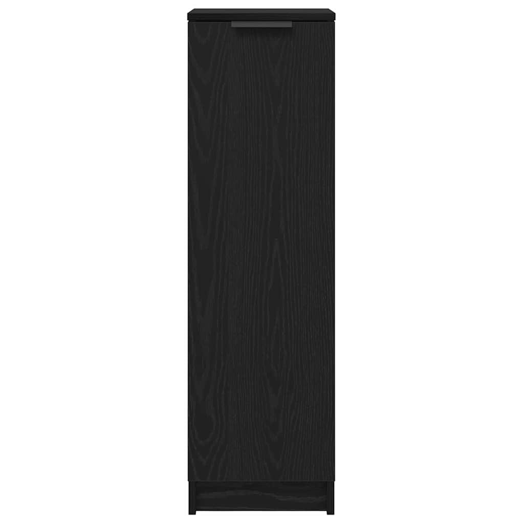 vidaXL Schuhschrank mit Regal Schwarz Eichen-Optik 29,5 x 35 x 101 cm