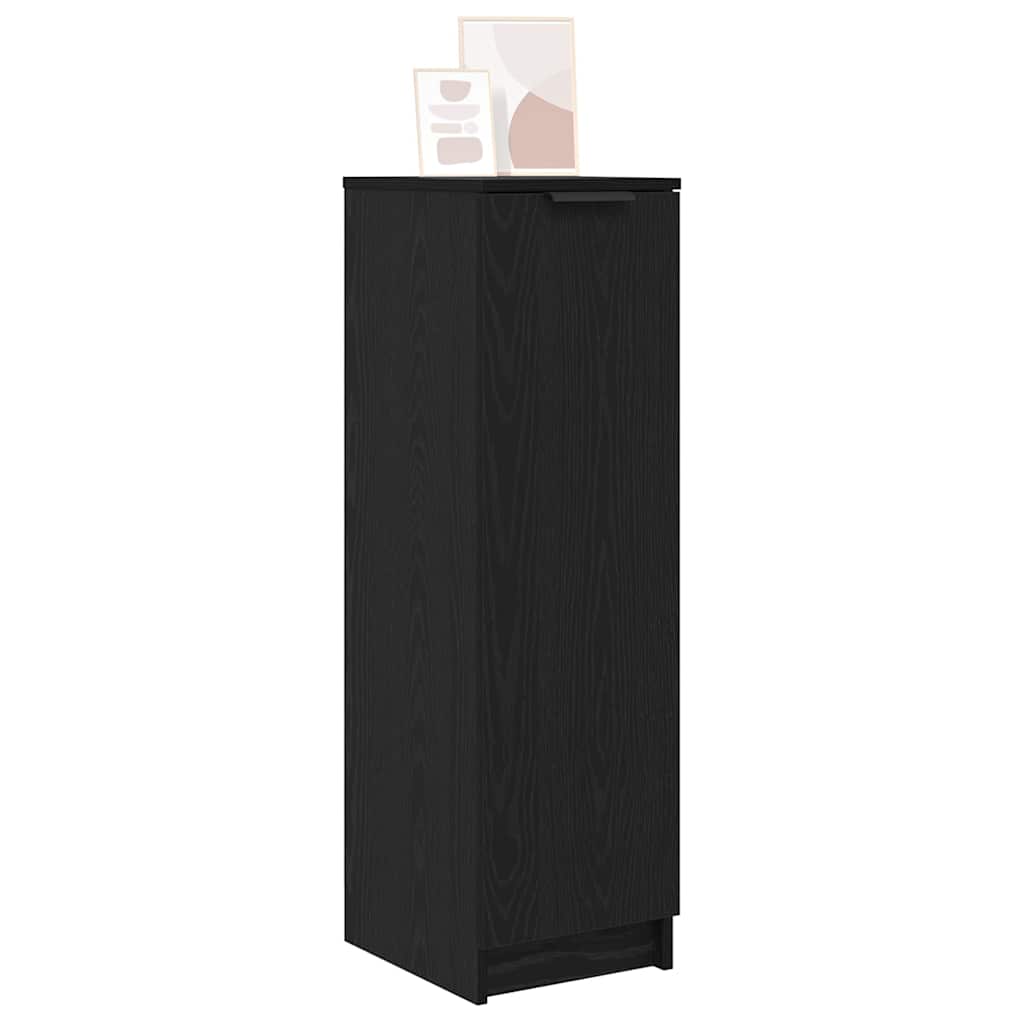 vidaXL Schuhschrank mit Regal Schwarz Eichen-Optik 29,5 x 35 x 101 cm