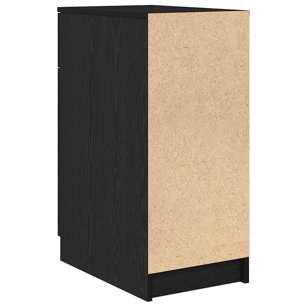 vidaXL Büroschrank Schwarz Eichen-Optik 33 x 50 x 75 cm Holzwerkstoff