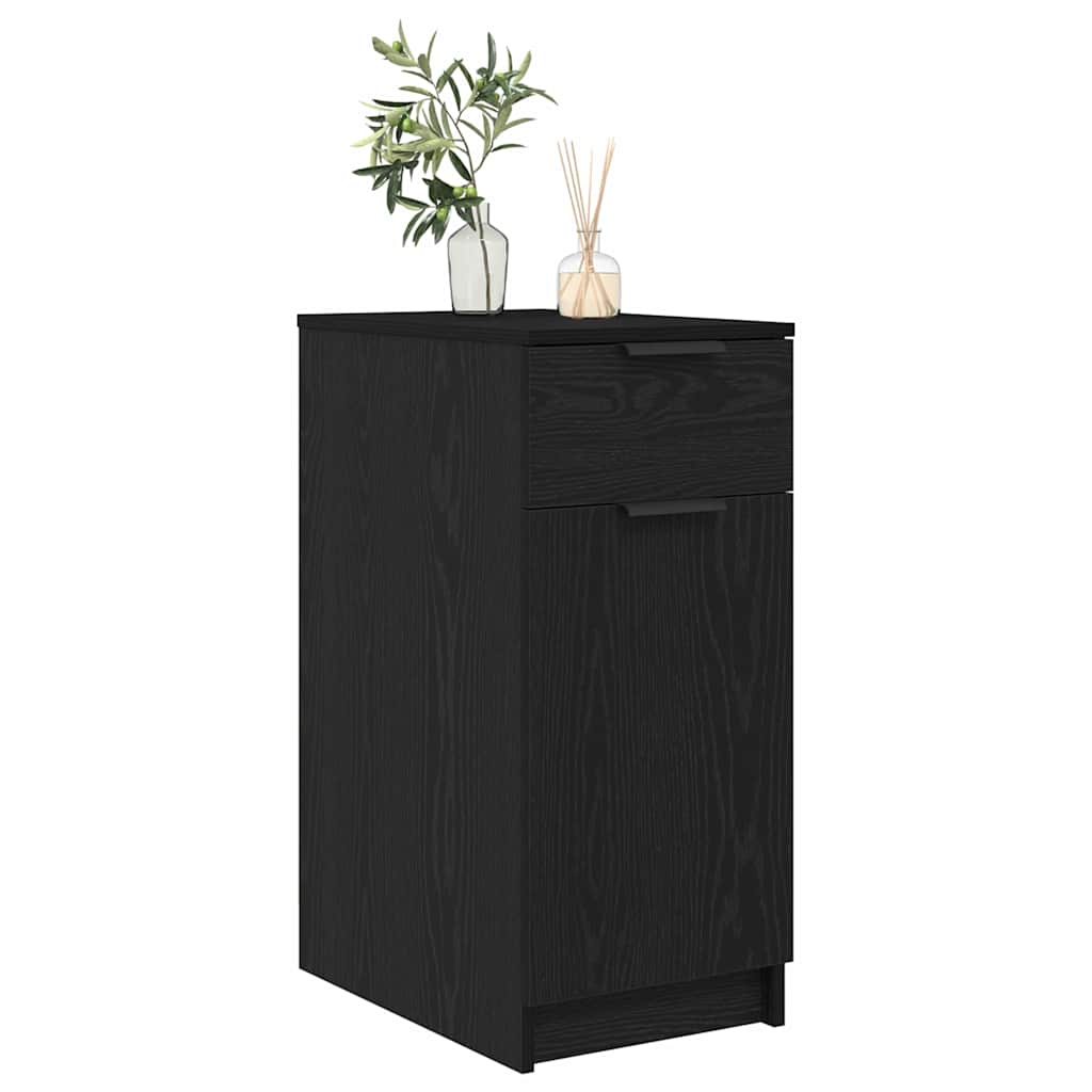 vidaXL Büroschrank Schwarz Eichen-Optik 33 x 50 x 75 cm Holzwerkstoff