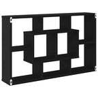 vidaXL Wandregal Schwarz Eichen-Optik 85 x 16 x 52,5 cm Holzwerkstoff