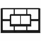 vidaXL Wandregal Schwarz Eichen-Optik 85 x 16 x 52,5 cm Holzwerkstoff