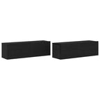 vidaXL TV-Schränk 2 pcs Schwarz 100 x 30 x 30 cm Holzwerkstoff