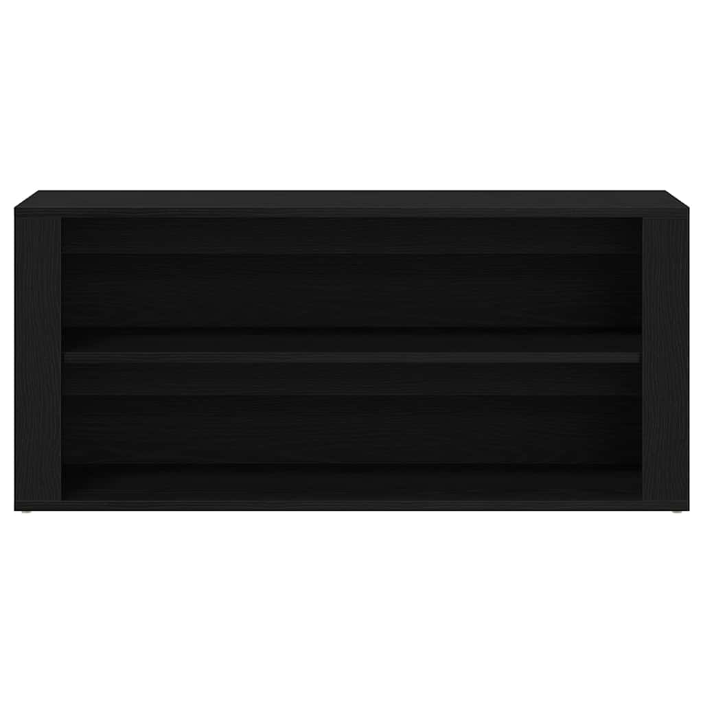 vidaXL Schuhbank Schwarze Eiche 100 x 35 x 45 cm Holzwerkstoff