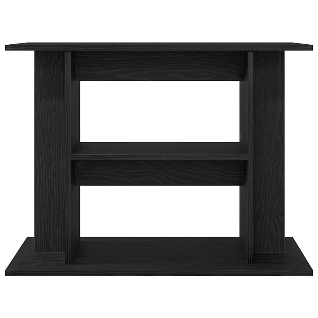 vidaXL Aquariumständer Schwarz Eichen-Optik 80x35x60 cm Holzwerkstoff