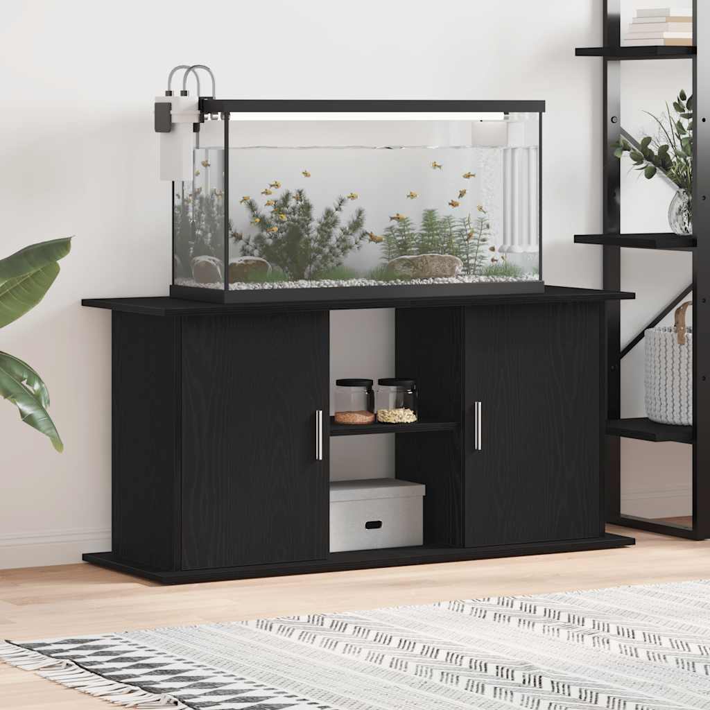 vidaXL Aquariumständer Schwarz Eichen-Optik 80x35x60 cm Holzwerkstoff