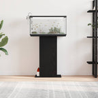 vidaXL Aquariumständer Schwarz Eichen-Optik 60,5x36x72,5 cm