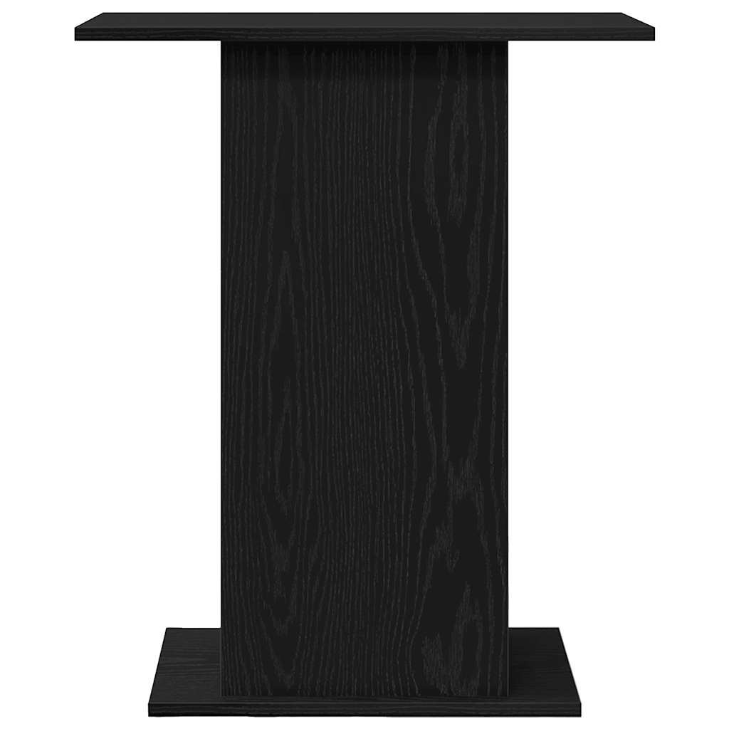 vidaXL Aquariumständer Schwarz Eichen-Optik 60,5x36x72,5 cm