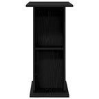 vidaXL Aquariumständer Schwarz Eichen-Optik 60,5x36x72,5 cm