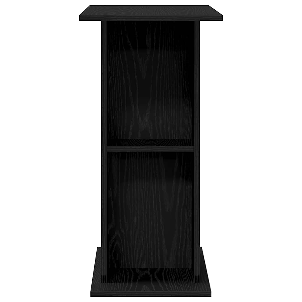 vidaXL Aquariumständer Schwarz Eichen-Optik 60,5x36x72,5 cm