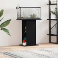 vidaXL Aquariumständer Schwarz Eichen-Optik 60,5x36x72,5 cm