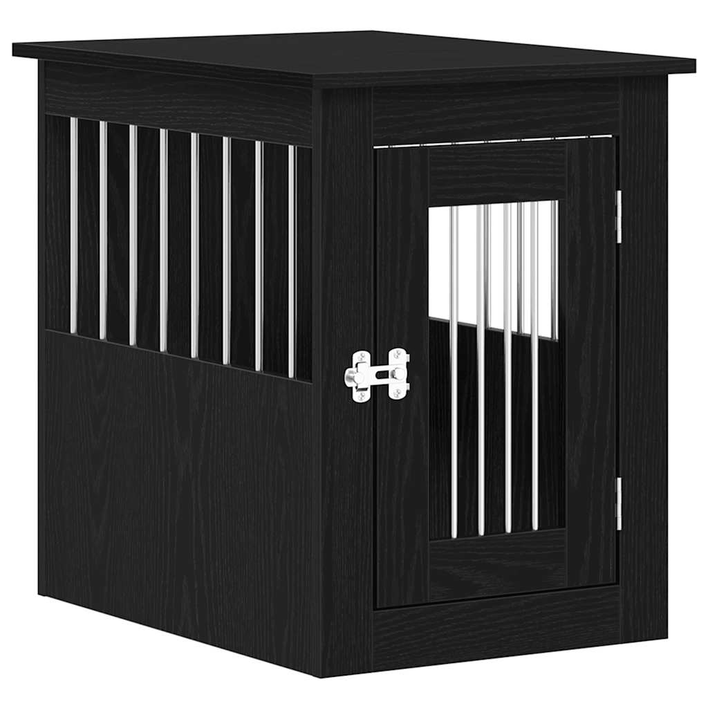 vidaXL Hundebox-Möbel Schwarze Eiche 45 x 62 x 59 cm Holzwerkstoff
