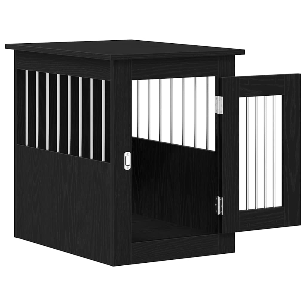 vidaXL Hundebox-Möbel Schwarze Eiche 45 x 62 x 59 cm Holzwerkstoff
