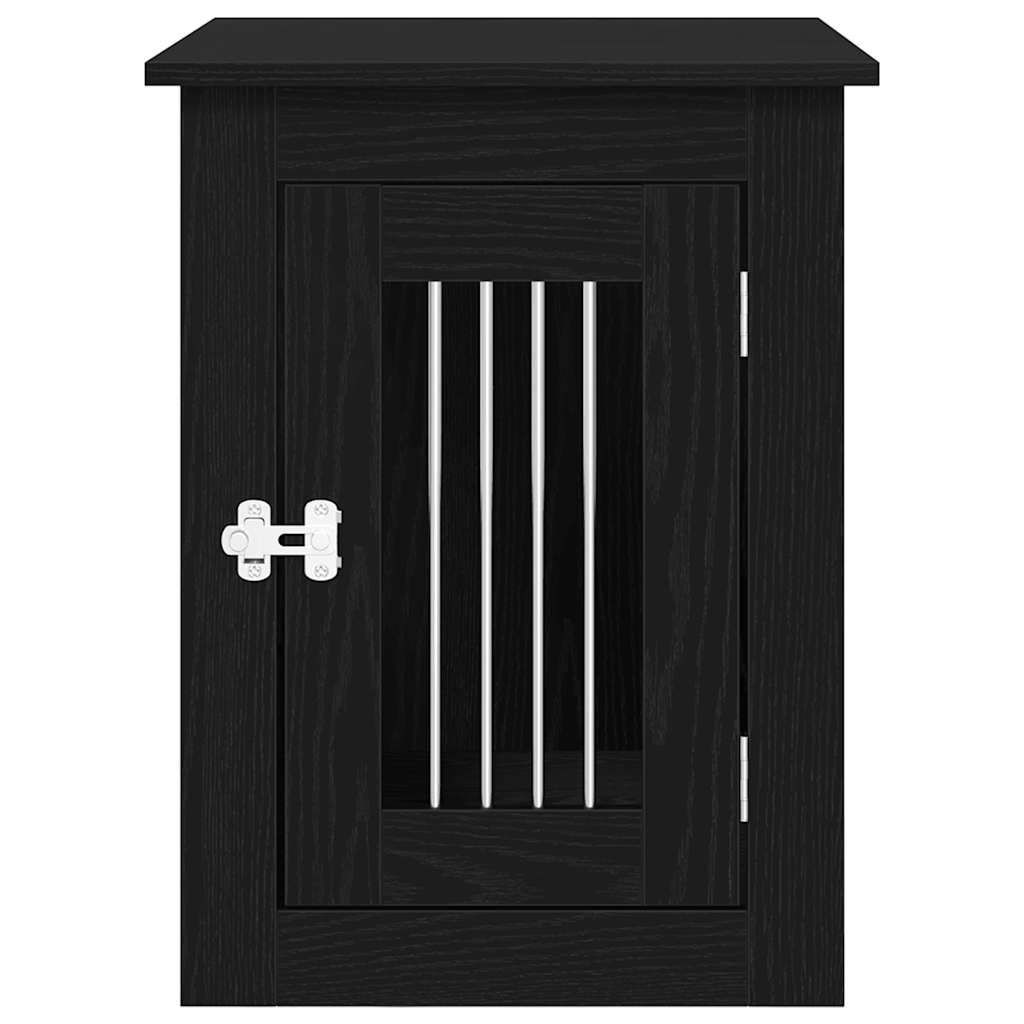 vidaXL Hundebox-Möbel Schwarze Eiche 45 x 62 x 59 cm Holzwerkstoff