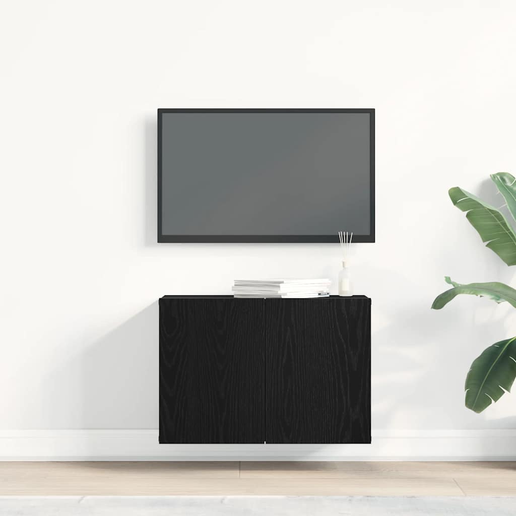 vidaXL TV-Schrank Schwarze Eiche 60 x 30 x 41 cm Holzwerkstoff