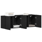 vidaXL TV-Schränke 2 Stk. Schwarze Eiche 120 x 30 x 41 cm Holzwerkstoff