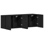vidaXL TV-Schränke 2 Stk. Schwarze Eiche 120 x 30 x 41 cm Holzwerkstoff