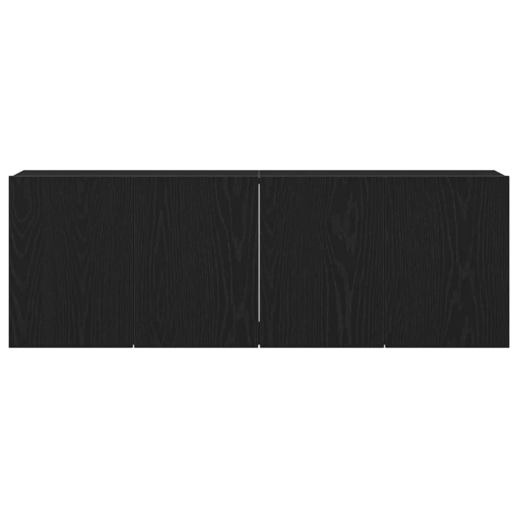 vidaXL TV-Schränke 2 Stk. Schwarze Eiche 120 x 30 x 41 cm Holzwerkstoff