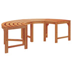 vidaXL Baumbank Natur 160 x 80 x 45cm Massives Eukalyptus Holz