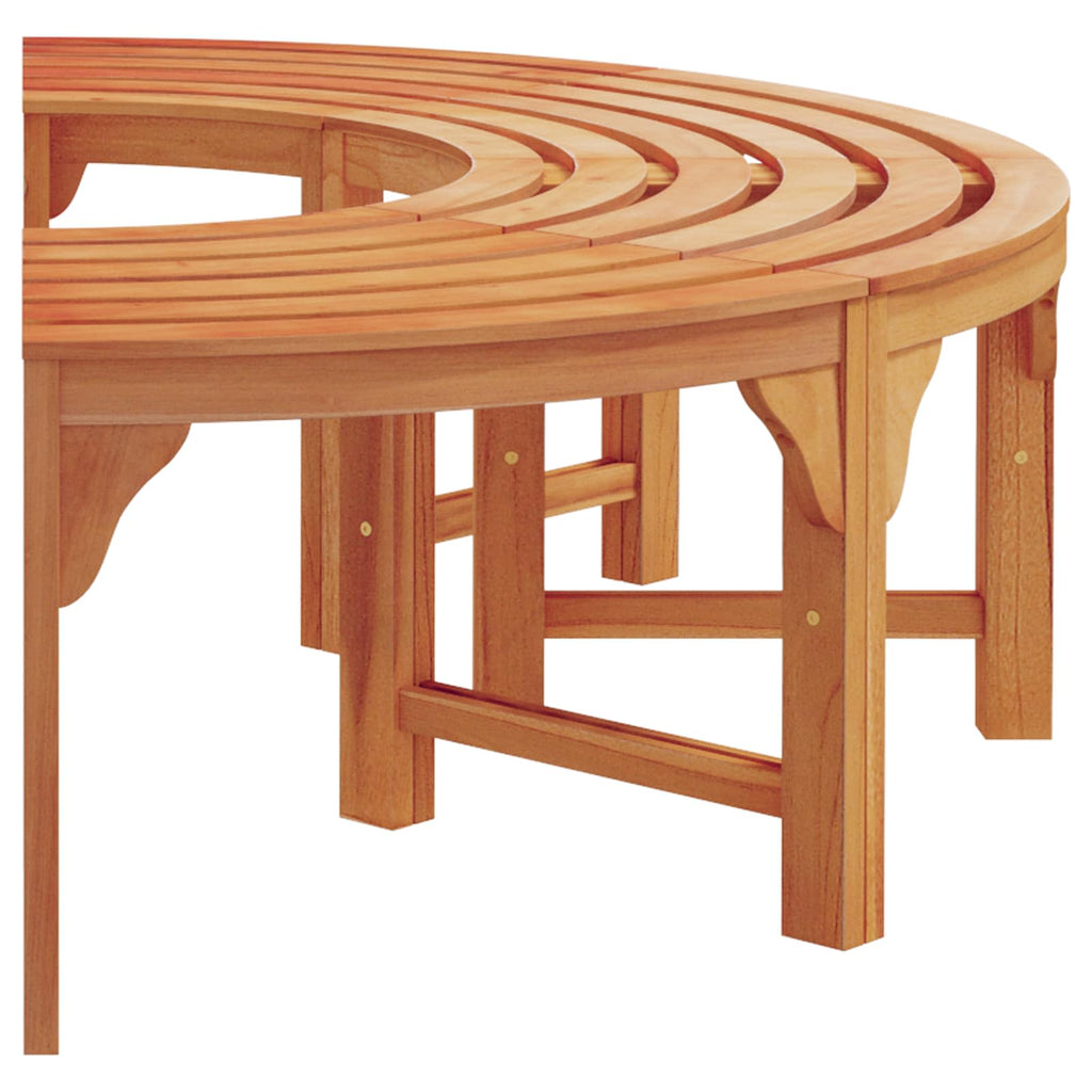 vidaXL Baumbank Natur 160 x 80 x 45cm Massives Eukalyptus Holz