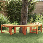 vidaXL Baumbank 4-Sitzanzahl 210 x 80 x 45 cm Massives Eukalyptus Holz