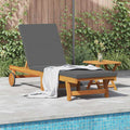 vidaXL Sonnenliege Beige 200 x 67 x 84 cm Massivholz Akazie
