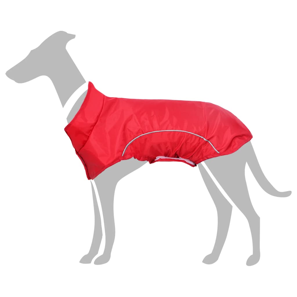 vidaXL Hunde Regenmantel mit Reflexstreifen Polyester Rot S